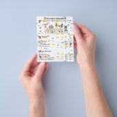 Prospectus 11,4 Cm X 14,2 Cm Chiens confetti arc-en-ciel (main)