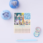 Prospectus 11,4 Cm X 14,2 Cm Chiots Bouledogue Français  (Simple)