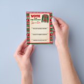 Prospectus 11,4 Cm X 14,2 Cm Christmas Ugly Sweater Voting Card Flyer (main)