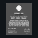 Prospectus 11,4 Cm X 14,2 Cm Cible d'arme, Forgeron, Publicité de magasin<br><div class="desc">Gun Target,  Gunsmith,  Gunstore Flyers Publicitaires Par Le Magasin Carte de visite.</div>