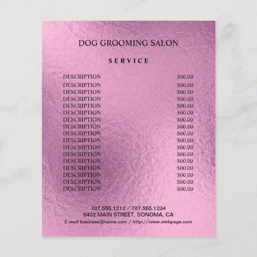 Prospectus 11,4 Cm X 14,2 Cm Circulaire (Dos)