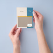 Prospectus 11,4 Cm X 14,2 Cm Circulaire customisée (main)