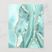 Prospectus 11,4 Cm X 14,2 Cm Circulaire d'agate Aquamarine (Dos)