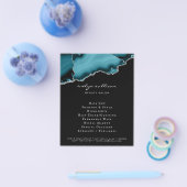 Prospectus 11,4 Cm X 14,2 Cm Circulaire d'agneau turquoise et argent (Simple)