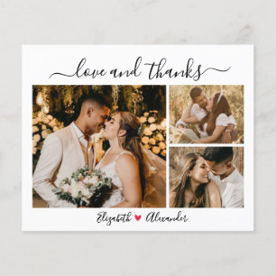 Prospectus 11,4 Cm X 14,2 Cm Circulaire de Mariage de collage simple budget