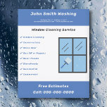 Prospectus 11,4 Cm X 14,2 Cm Circulaire de nettoyage de fenêtres<br><div class="desc">Un prospectus pour les services professionnels de nettoyage de fenêtres. Il est livré avec numéro de téléphone,  contact complet et liste de services!</div>
