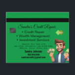 Prospectus 11,4 Cm X 14,2 Cm Circulaire de réparation de crédit<br><div class="desc">Il s'agit d'un design de carte de crédit pour la réparation de crédit. Tout le texte est personnalisable. Convient aux services de réparation de crédit,  comptables,  sociétés d'investissement,  services de gestion de patrimoine,  préparateurs fiscaux,  etc.</div>