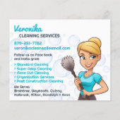 Prospectus 11,4 Cm X 14,2 Cm Circulaire des services de nettoyage des domestiqu (Dos)