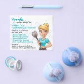 Prospectus 11,4 Cm X 14,2 Cm Circulaire des services de nettoyage des domestiqu (Simple)