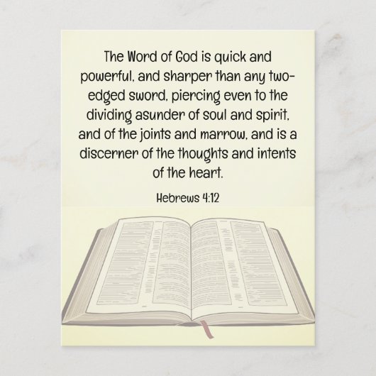 Prospectus 11,4 Cm X 14,2 Cm Circulaire d'évangile (Devant)