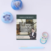 Prospectus 11,4 Cm X 14,2 Cm Circulaire d'ouverture de la location immobilière (Simple)