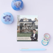 Prospectus 11,4 Cm X 14,2 Cm Circulaire d'ouverture de la location immobilière (Simple)