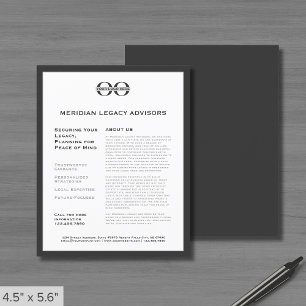 Prospectus 11,4 Cm X 14,2 Cm Circulaire promotionnelle avec logo personnalisé