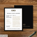 Prospectus 11,4 Cm X 14,2 Cm Circulaire promotionnelle avec logo personnalisé<br><div class="desc">Un simple modèle de prospectus d'affaires personnalisé dans un style minimaliste moderne qui peut être facilement mis à jour avec le logo de votre entreprise, les coordonnées et le texte personnalisé du prospectus. Idéal pour les produits marketing, les services, les promotions, les prix d'évènements, et plus encore. Parfait pour les...</div>