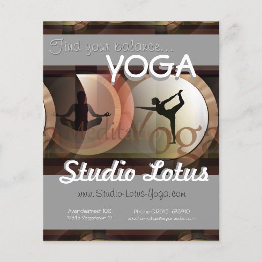 Prospectus 11,4 Cm X 14,2 Cm Circulaire publicitaire Yoga (Devant)