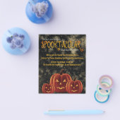 Prospectus 11,4 Cm X 14,2 Cm Citrouilles du parti d'Halloween Spooktacular (Simple)
