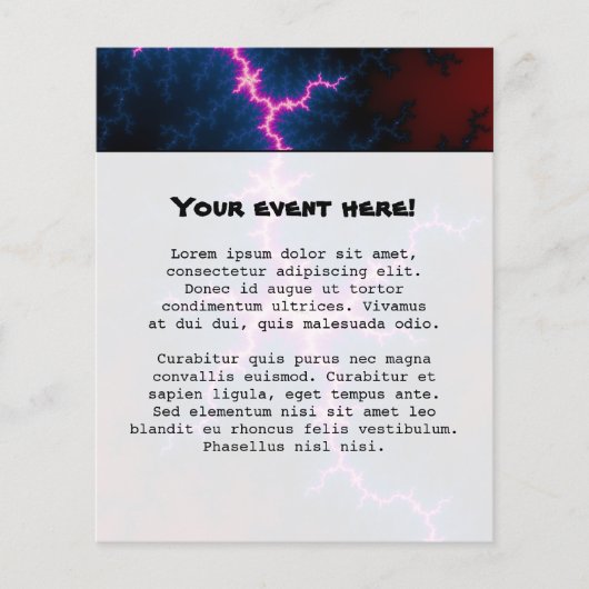 Prospectus 11,4 Cm X 14,2 Cm Clé - Art Fractal (Devant)