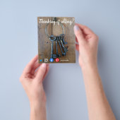 Prospectus 11,4 Cm X 14,2 Cm clé de marketing immobilier (main)