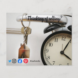 Prospectus 11,4 Cm X 14,2 Cm clé de marketing immobilier