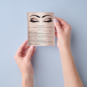 Prospectus 11,4 Cm X 14,2 Cm Clous Artiste Responsabilité Renonciation Rose Blu (main)