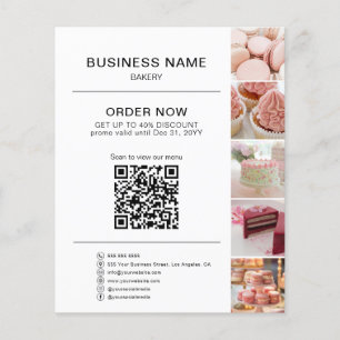 Prospectus 11,4 Cm X 14,2 Cm Code QR de remise de commande de boulangerie Photo