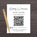 Prospectus 11,4 Cm X 14,2 Cm Code QR du script de signature de nom commercial<br><div class="desc">Flyer marketing personnalisé chic pour votre entreprise avec votre nom dans un script de signature élégant et type d'entreprise ci-dessous en typographie moderne simple. Entrez l'adresse de votre site Web pour créer un code QR que les clients et les clients peuvent rechercher pour une liste de vos produits, services, heures,...</div>