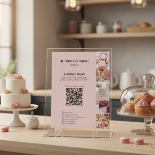 Prospectus 11,4 Cm X 14,2 Cm Code QR personnalisé pour la boulangerie sur les r