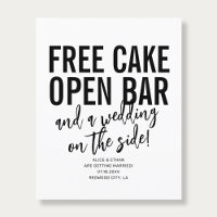 Code QR Typographie Gratuit Gâteau Mariage Économi