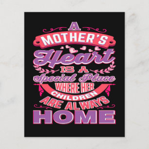 Prospectus 11,4 Cm X 14,2 Cm coeur mère