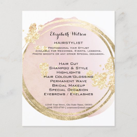 Prospectus 11,4 Cm X 14,2 Cm coiffeur  (Devant)