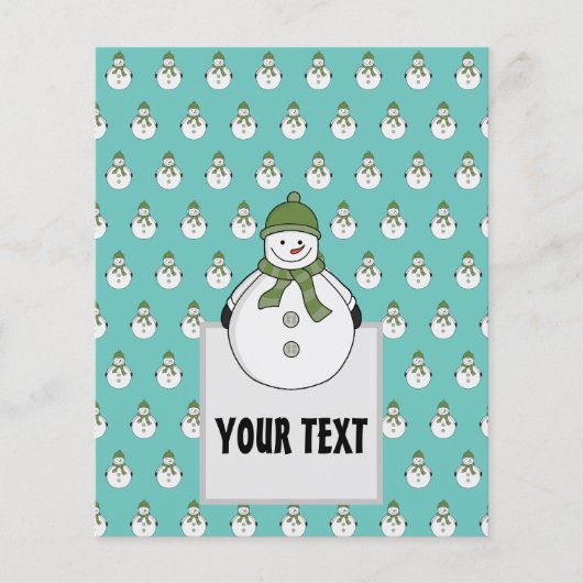 Prospectus 11,4 Cm X 14,2 Cm Cold snowman (Devant)