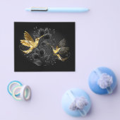 Prospectus 11,4 Cm X 14,2 Cm Colibri noir et or (Simple)