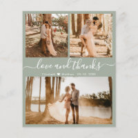Collage de photos Budget Green Mariage Merci Circu