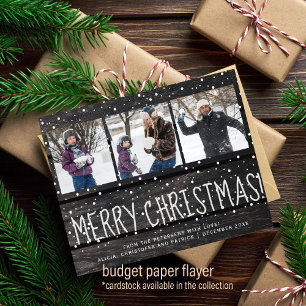 Prospectus 11,4 Cm X 14,2 Cm Collage photo de Noël 3 budget neige fêtes