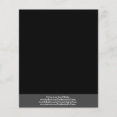 Prospectus 11,4 Cm X 14,2 Cm Collecte de fonds Black Moderne (Dos)