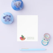 Prospectus 11,4 Cm X 14,2 Cm Collection hawaïenne Fleurs Ananas Circulaire (Simple)