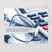 Prospectus 11,4 Cm X 14,2 Cm Comptable (Devant)