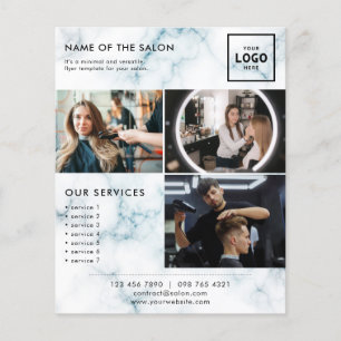 Prospectus 11,4 Cm X 14,2 Cm Conception de branding beauté moderne pour profess