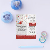 Prospectus 11,4 Cm X 14,2 Cm Conception de capsules, pharmacie, pharmaciens Pub (Simple)