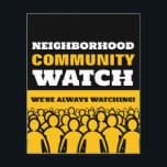 Prospectus 11,4 Cm X 14,2 Cm Conception de foules, Veille de quartier Avertisse<br><div class="desc">Crowd Design,  Neighborhood Watch Community Warning Flyer par The Carte de visite Store.</div>