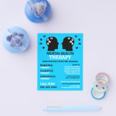 Prospectus 11,4 Cm X 14,2 Cm Conception de la santé mentale, Psychothérapeute, (Simple)