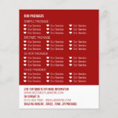 Prospectus 11,4 Cm X 14,2 Cm Conception de proposition, planificateur d'événeme (Dos)