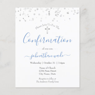 Prospectus 11,4 Cm X 14,2 Cm Confirmation de script fantaisie de budget