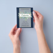 Prospectus 11,4 Cm X 14,2 Cm CONFIRMATION VERDOYÈRE Invitation Moderne Double f (main)