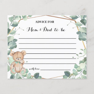 Prospectus 11,4 Cm X 14,2 Cm Conseils de verdure pour la carte de douche maman-