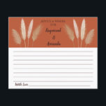 Prospectus 11,4 Cm X 14,2 Cm Conseils et souhaits pour les couples | carte Fête<br><div class="desc">Faites-le vous-même en ajoutant votre texte (et vos photos personnelles). Pour accéder aux outils de montage avancés,  accédez à Personnaliser,  faites défiler et appuyez sur le lien "cliquer pour customiser plus loin". Voir la collection complète pour tous les designs correspondants !</div>