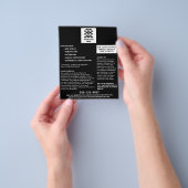 Prospectus 11,4 Cm X 14,2 Cm Construction Company Ajouter votre logo noir (main)