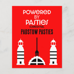 Prospectus 11,4 Cm X 14,2 Cm Cornwall Cornish Pasnish Anglais