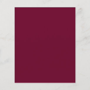 Prospectus 11,4 Cm X 14,2 Cm Couleur Tendance - Flyer Bordeaux Foncé