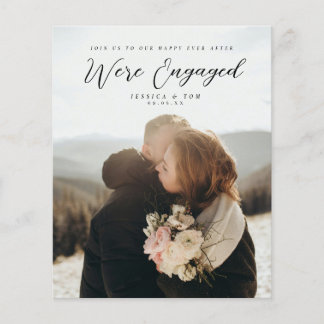 Prospectus 11,4 Cm X 14,2 Cm Couple Photo Engagement Party Welcome Fyler